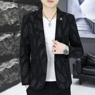 Fashionable Young Men's Casual Suit Jacket Autumn New Men's Casual Daily Commute Style