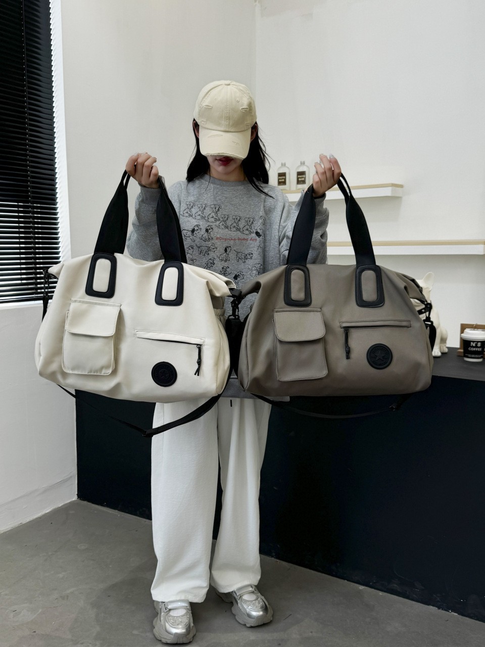 Bolsas de fitness transfronterizas casuales británicas simples bolsas de viaje de tela de Oxford de gran capacidad para salir bolsas de baño portátiles bolsas de equipaje