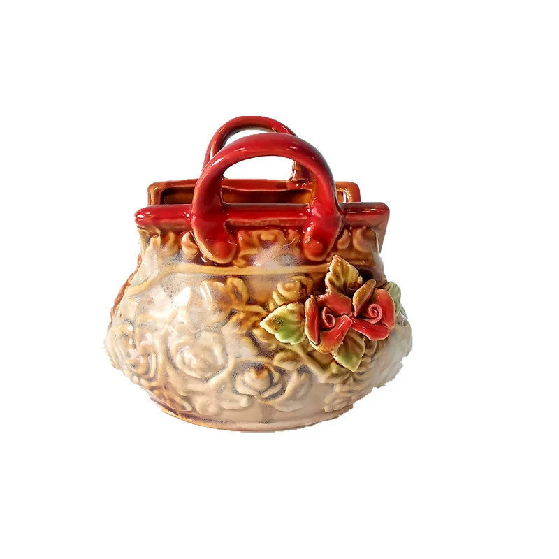 Creative modern bag, flowerpot, simple and elegant design, home decor