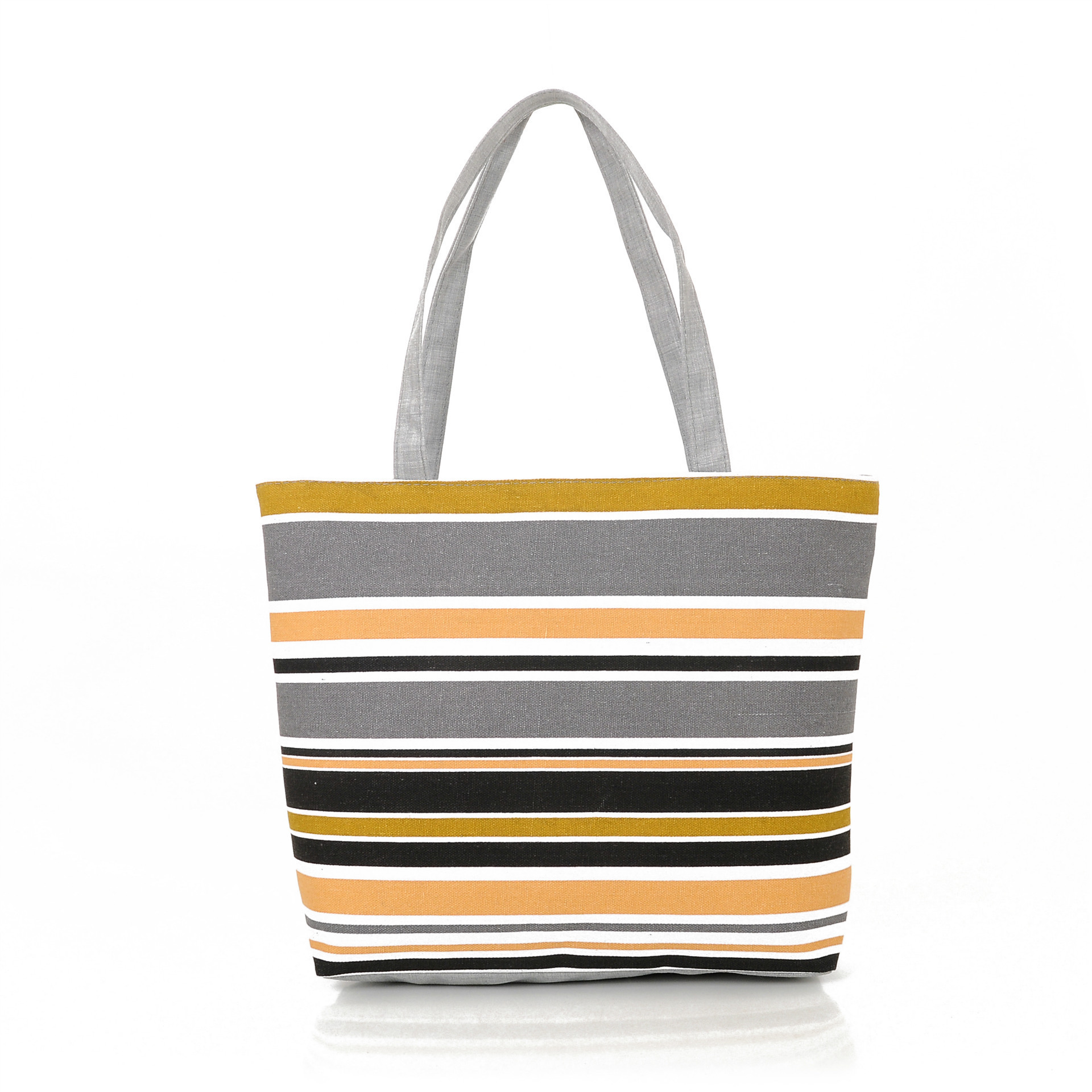 225g Weight Polyester Lining Material Zipper Closure Type Double Shoulder Straps Strap Type Canvas Bag Bags Type Casual, Daily Occasion Canvas Material Rainbow Pattern All Seasons Season Women's Gender Basic, Classic Style Style Medium Size Women's Medium Canvas Rainbow Basic Classic Style Zipper Canvas Bag 22