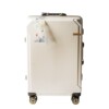 Elegance On the Go New Aluminum Frame Rolling Suitcase with Logo Unit, High Cost-Performance, Stylish, Wedding Red Leather Suitcase