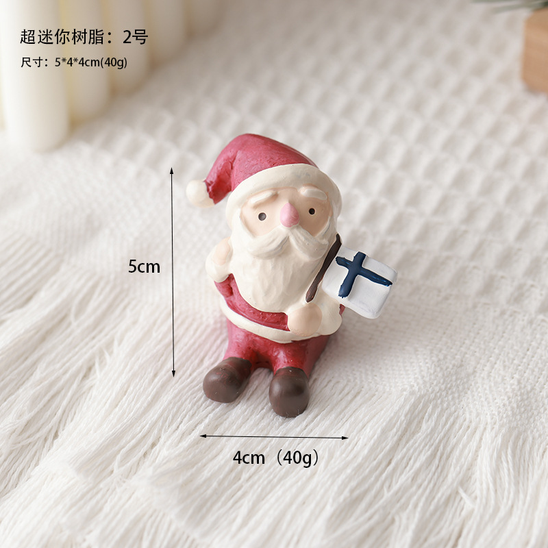 Madera creativa de Navidad accesorios de micro paisaje artesanía decoración del hogar encantadora una variedad de árbol de Navidad decoración resina