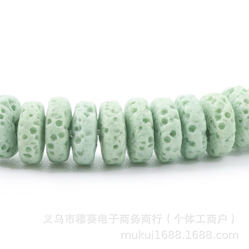 香薰彩色火山石车轮珠隔片DIY手链项链饰品配件半成品串珠批发|undefined