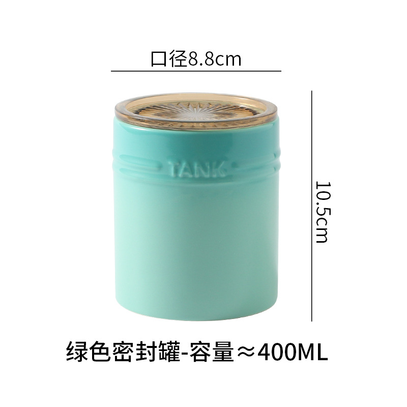 Tarro de Chile de cerámica para el hogar tarro de almacenamiento de granos de té salsa de miel condimento Tarro de cocina frasco de almacenamiento sellado a prueba de humedad