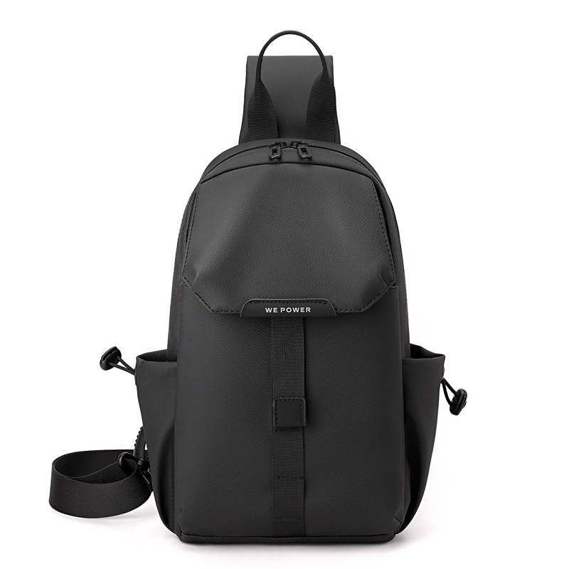 WEPOWER bolso de pecho simple para hombres, bolso de hombro para hombres, bolso de pecho, bolso deportivo, bolso de nylon impermeable.