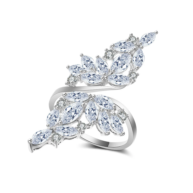 Модное изысканное кольцо, цирконий, Aliexpress, простой и элегантный дизайн, микро инкрустация