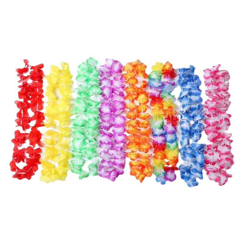 Fábrica al por mayor Hawaiano hula Garland collar cuello anillo de pecho rendimiento del partido Amazon pelo generación Garland