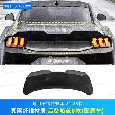 Big Surrounded – deflectors, hood, and fender flares - trunk-lid-made-of-genuine-carbon-fiber