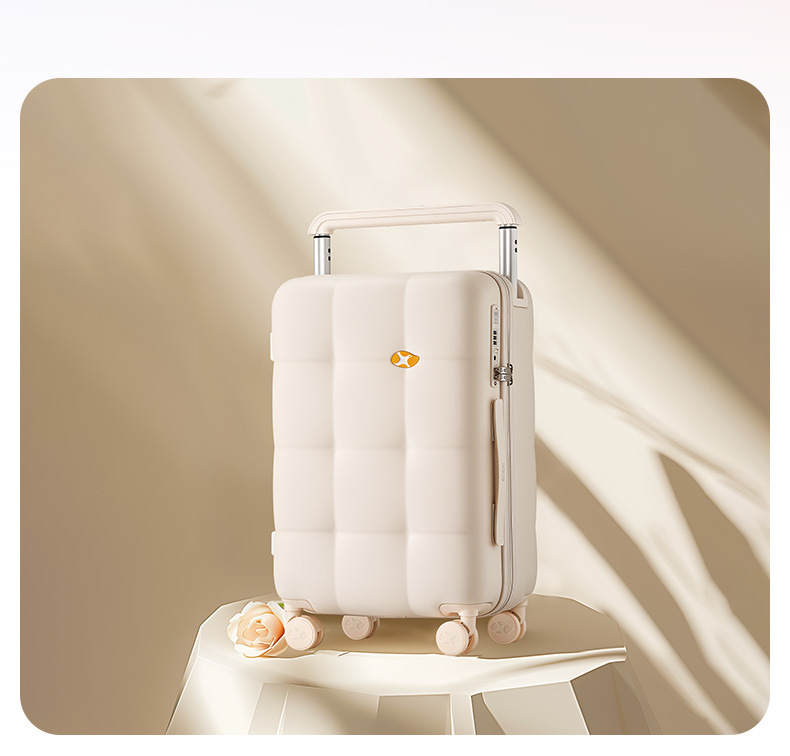 Vali kéo Mango Bird 20 inch chống rơi chống mài mòn, cổng sạc tiện lợi — Thanh kéo rộng có khóa kéo chống nước và cổng sạc hành lý màu hồng chi tiết 18