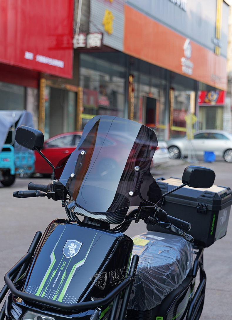Suitable for Black Knight Electric Vehicle B2/B3/B5Plus/E10 Modified Special Front Windshield Rain Shield Accessories