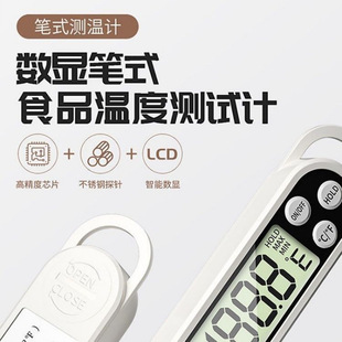TP300 Food Probe Electronic Thermometer Pen Barbecue BBQ Room Temperature Water Temperature Oil Temperature Air Conditioning Gas Temperature Measurement
