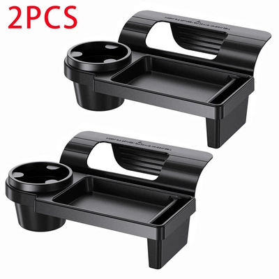 for car door, car window storage – Car cup holder/beverage holder - black-pack-of-2