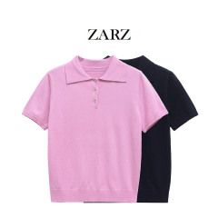 ZARZ自作欧米風新型女装クラシックファッション基本モデルpolo 2893112401
