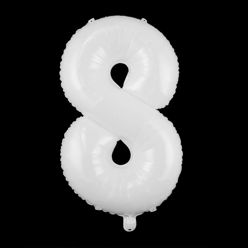 Globo de aluminio digital de 40 pulgadas, globo de aluminio con números grandes, versión delgada de 90 cm, varios colores de globos con números