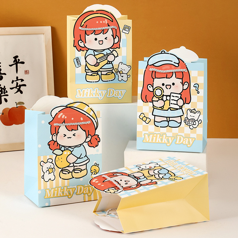 新款造型袋卡通可爱新款礼品袋生日节日送礼礼物手提纸袋厂家直销