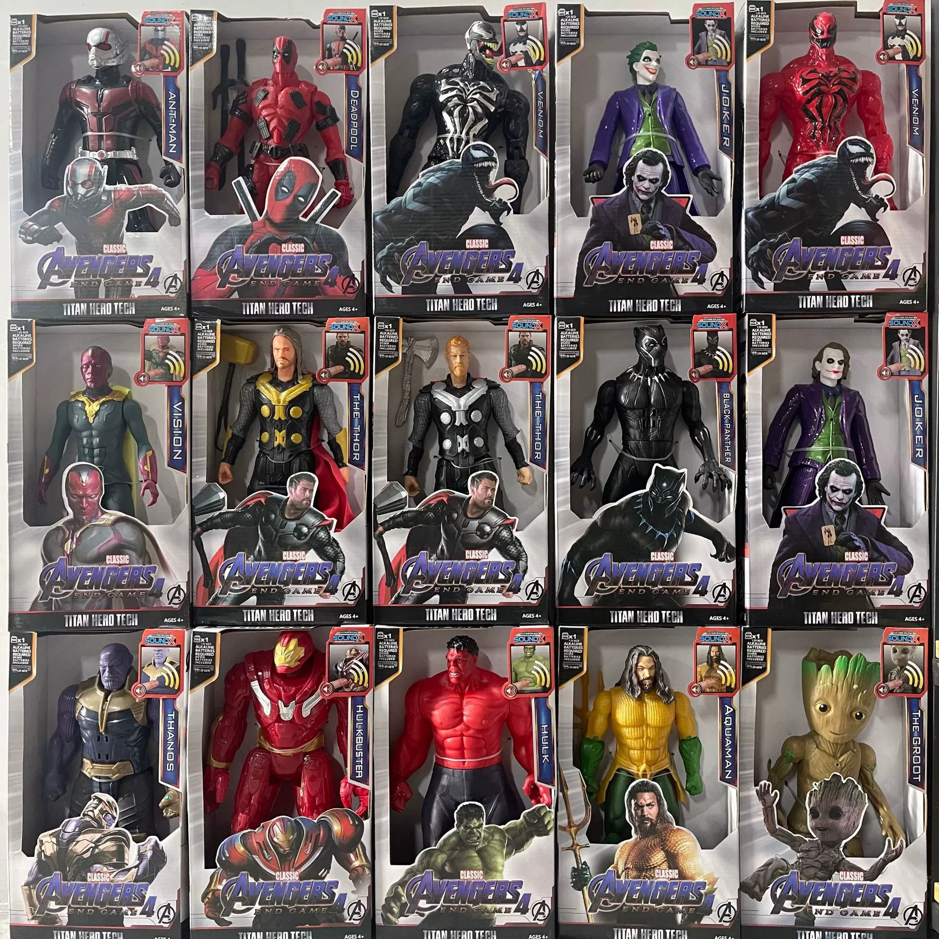 The Avengers, игрушка, Бэтмен, Железный человек, США, Человек-паук, Халк