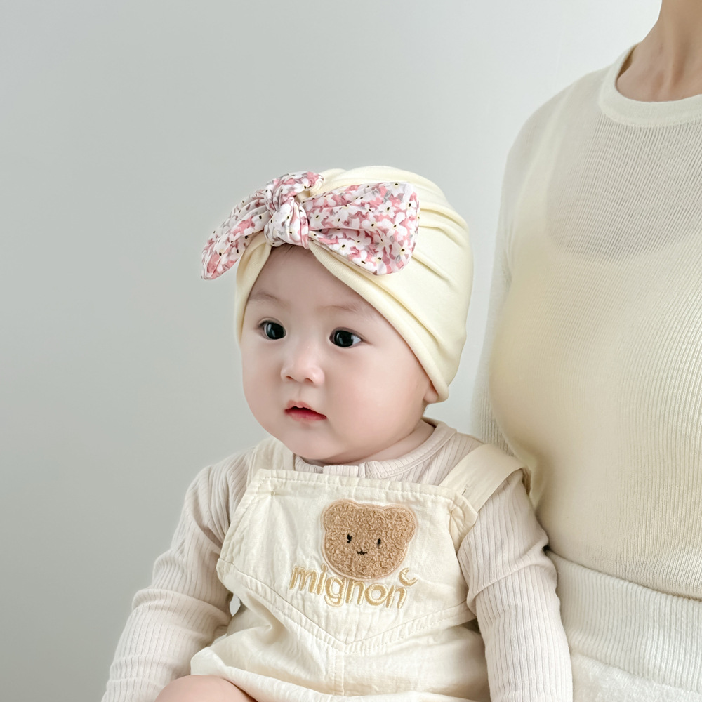 Sombrero de bebé primavera y otoño delgado sombrero de bebé indio encantador princesa bebé bebé