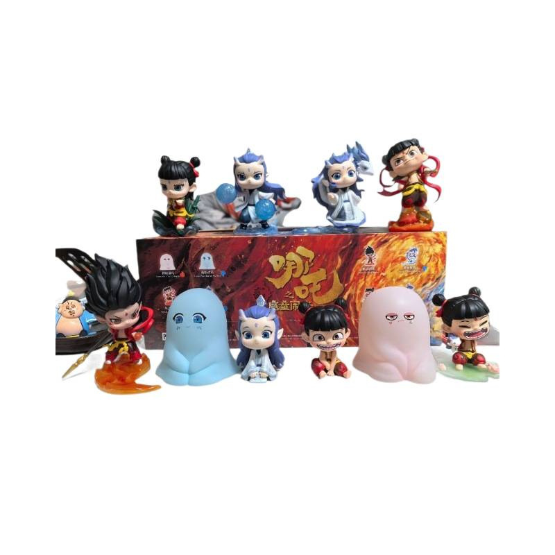 泡泡玛特盲盒哪吒之魔童闹海系列手办公仔车载摆件潮玩具一件包邮|undefined