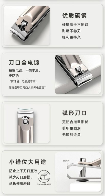 正規品の強い人の大きい斜めの口の爪のはさみの携帯の爪は尖った口を切って足の爪の溝の専用の爪の刀を修理します。|undefined