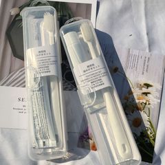 ins旅行便携式软毛牙刷牙膏套装带盒子旅游旅行装出差盒装组合装