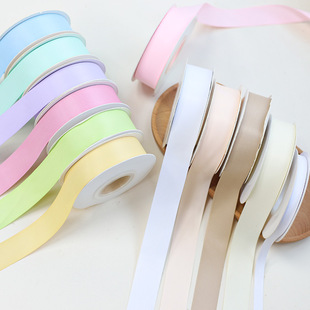 Internet Celebrity Matt Cotton Ribbon Double Cotton Polyester with Flower Bouquet Tie Cake Packaging Ribbon Ribbon Tie Wholesale