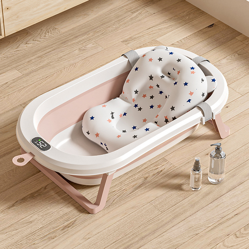 Baño de bebé sensible a la temperatura Baño plegable para bebé en casa