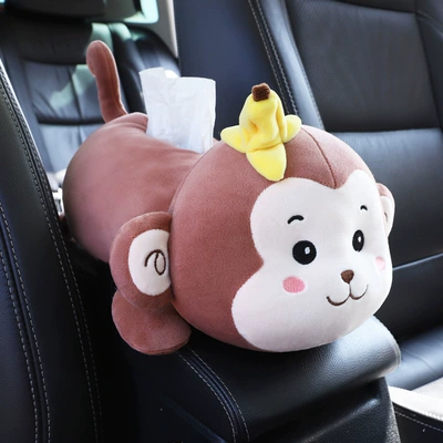 Car tissue box/set – car tissue box armrest box - banana-monkey-coffee