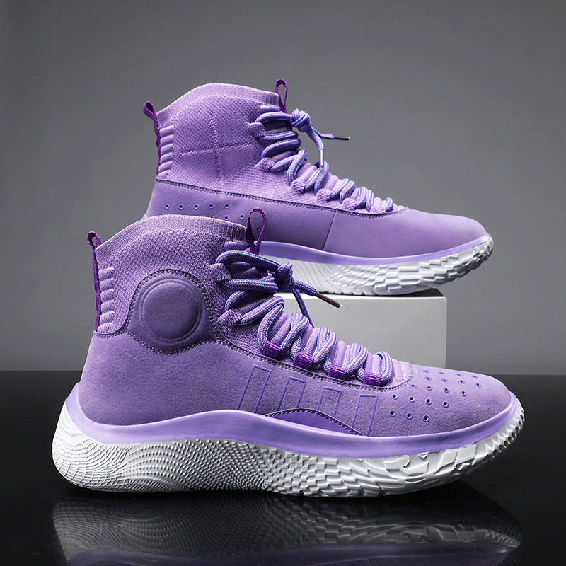 Xunmeng Free Shipping Curry Basketball Shoes High-Top Youth Rebounding Non-Slip Ultra-Light Sound-Making Student Sports Shoes Xunmeng Free Shipping Curry Basketball Shoes High-Top Youth Rebounding Non-Slip Ultra-Light Sound-Making Student Sports Shoes