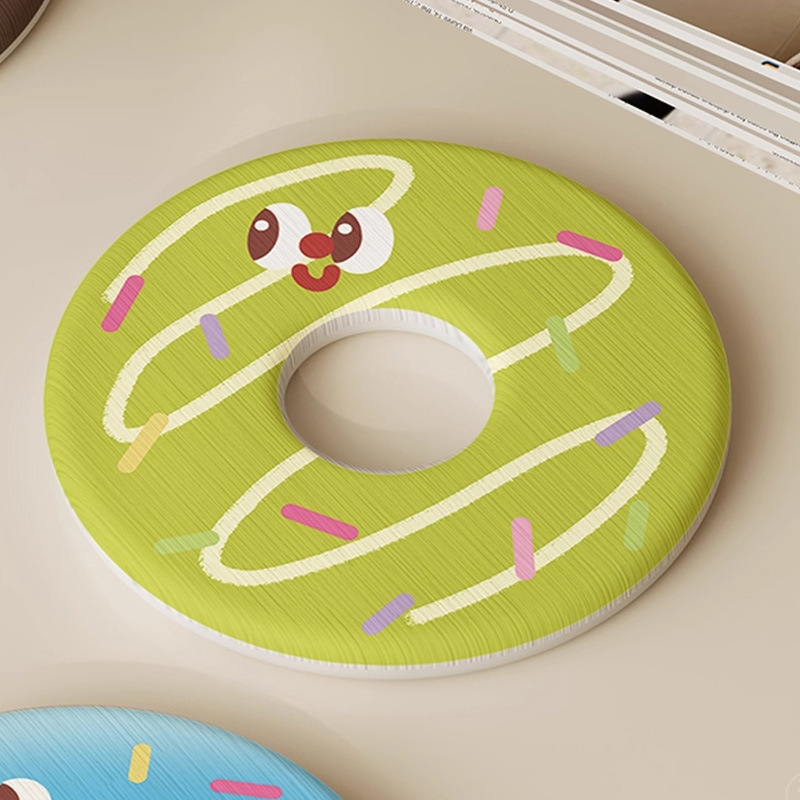 ドーナツラウンド珪藻泥コースターパッドオフィスデスクトップティーカップウォーターカップ吸収性収納パッドダイニングテーブル断熱パッド|undefined