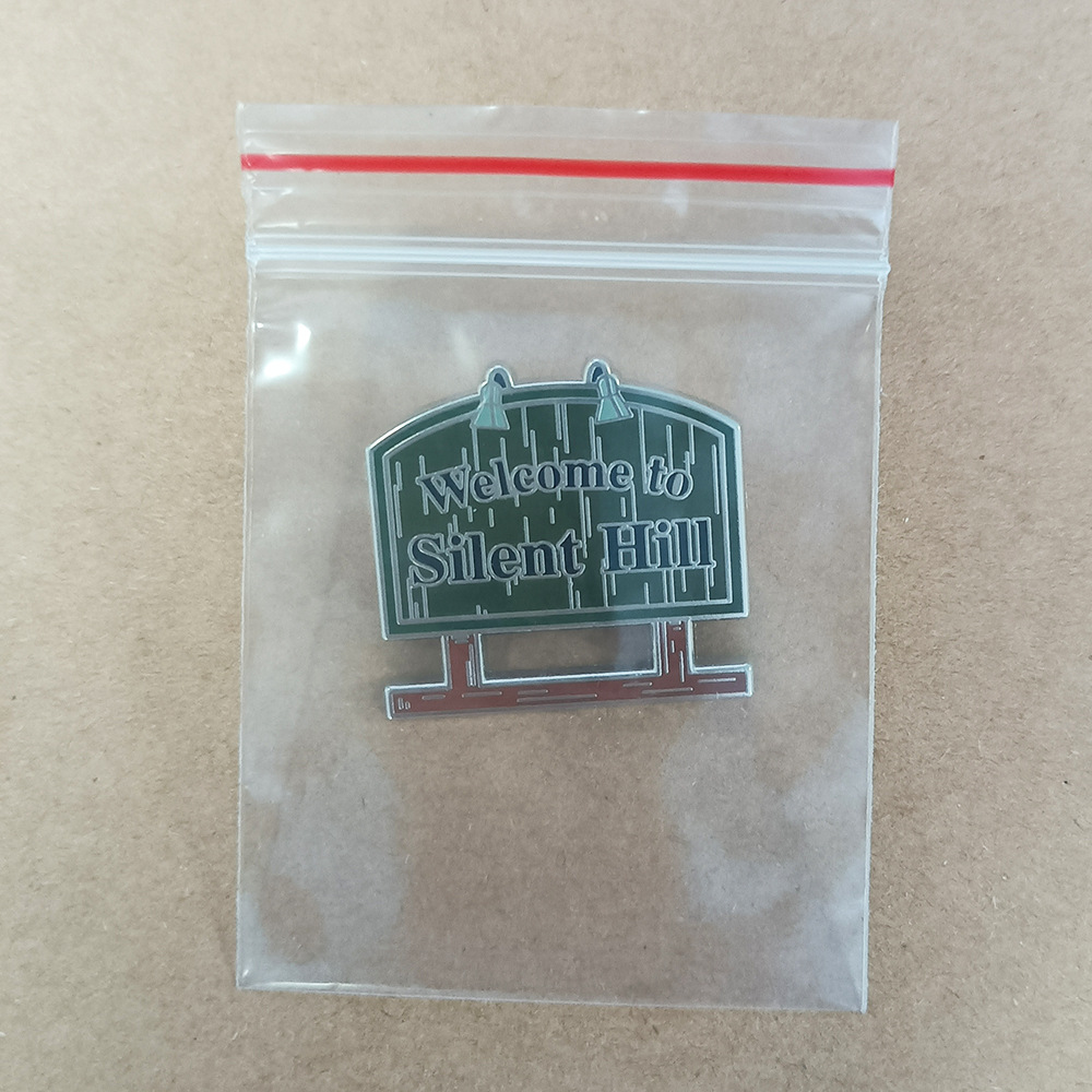 Welcome to Silent Hill Game Inspired Enamel Brooch Fans Gift Badge Souvenir Backpack Clothing Accessories