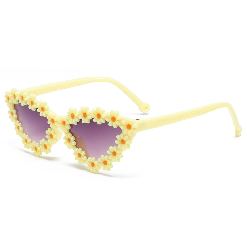 Niños gafas de sol flores niñas gafas de sol bebés 1 - 6 años de sombra lindas margaritas gafas de sol en stock al por mayor