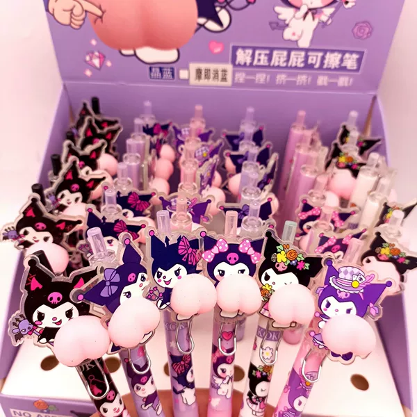 Kulomika Pibala Erasable Gel Pen Decompression Fun Push Pen Panda PP Cartoon Cute