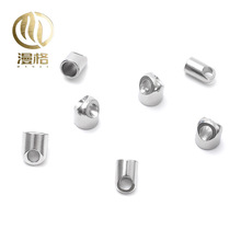 不锈钢吊桶 钛钢手链项链皮绳收尾扣蛇头一体铸造DIY手工饰品配件