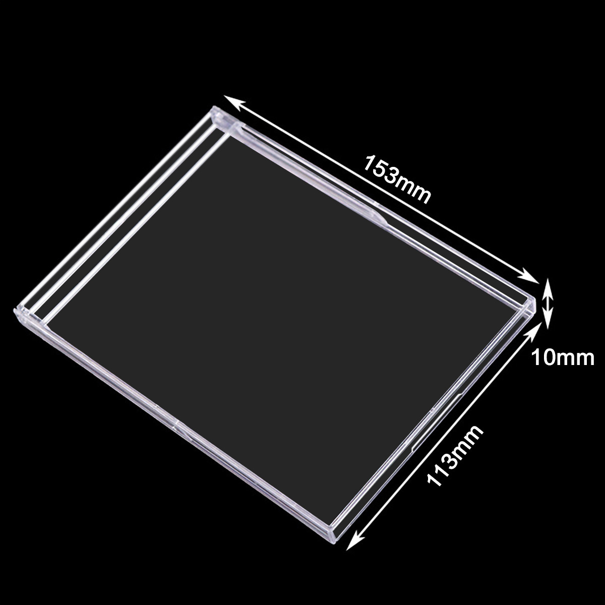 Caja de calendario de 3.5-A5 pulgadas caja de calendario grande caja de calendario simple caja de CD de plástico caja de tarjeta de comedor transparente al por mayor