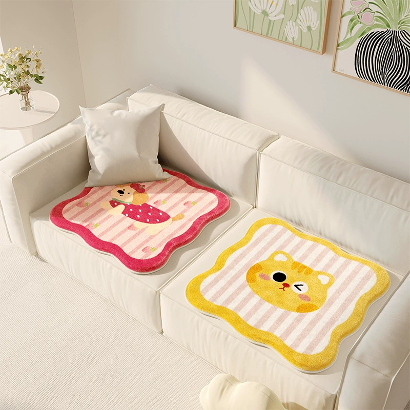 Winter plush non-slip sofa for students