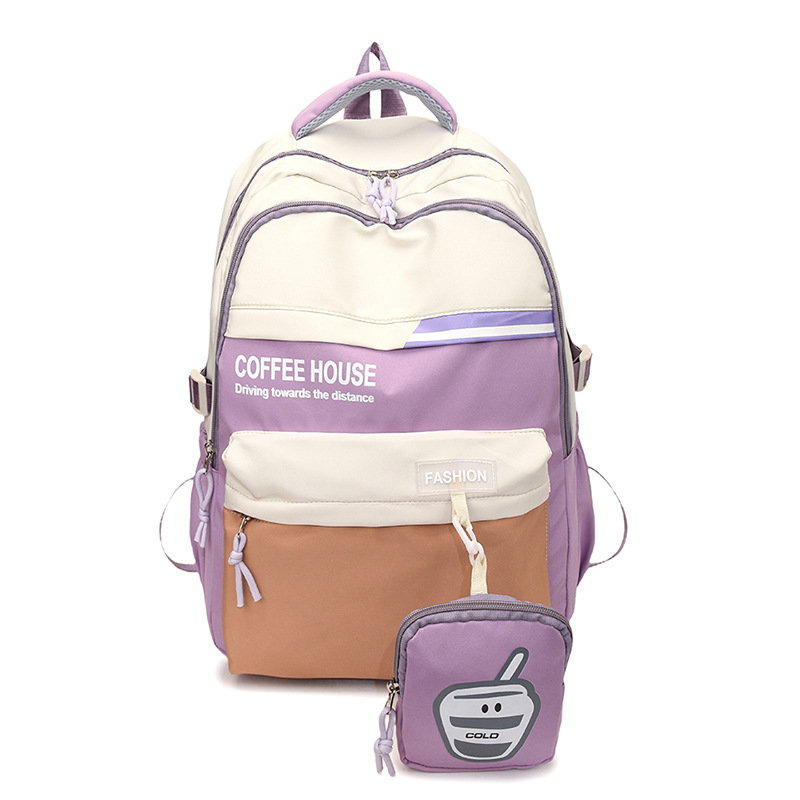 Mochila escolar para estudiantes universitarios de secundaria y preparatoria de todo fósforo de moda, nueva mochila de viaje multicompartimento de gran capacidad y alto valor