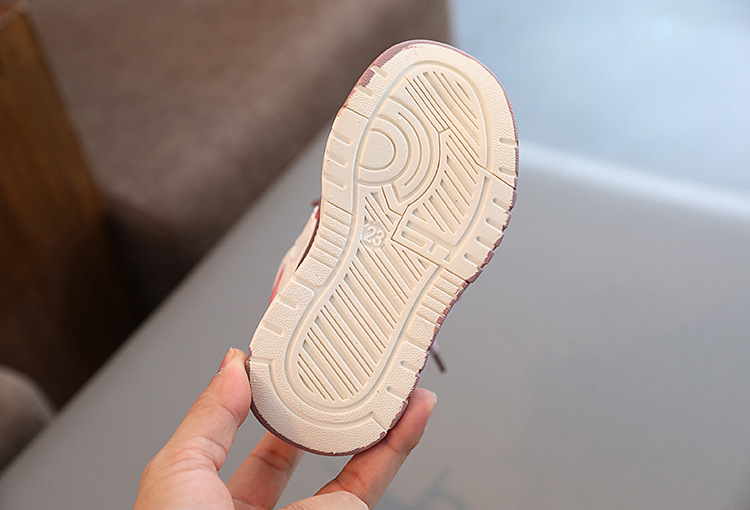 Girls' Sports Shoes 2023 Autumn and Winter New Trendy Brand High-Top Sneakers Cute Cartoon Decoration Boys' Second Cotton Casual Shoes_voghion.com