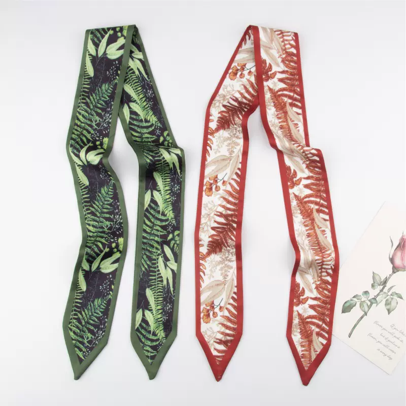 丝巾发带女生编发蝴蝶结长丝带网红头绳绑发绿色长条飘带礼盒发饰