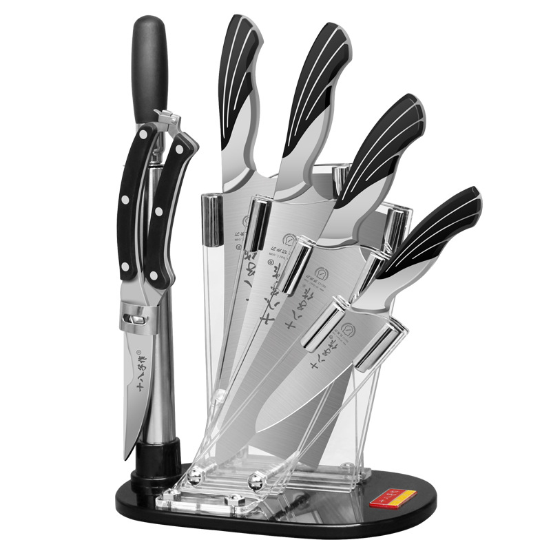 Dieciocho hijos para cocina conjunto completo de utensilios de cocina caseros combinación de cuchillos de cocina de pantalla de pájaros buque insignia oficial Yangjiang