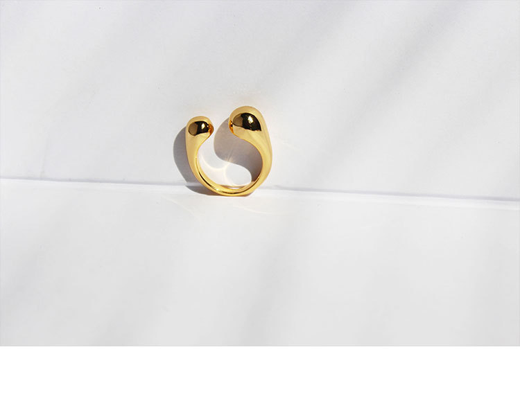 Fashion Geometric Copper Plating Open Ring 1 Piece