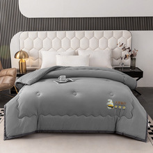 小灰边大豆冬被大豆纤维被子冬被加厚四季通用棉被褥被芯