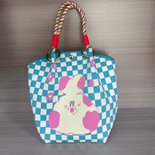 新款环扣针织手铃包日韩ins风高级感撞色系绳结编织大容量水桶包