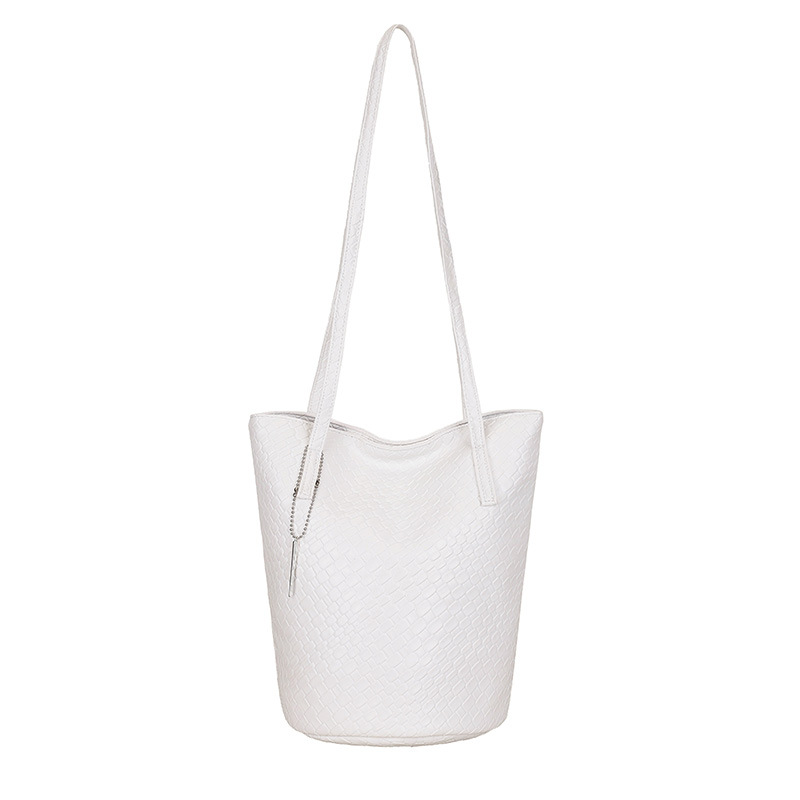 Bolso de mujer de diseño original de gran capacidad de tejido en relieve serpiente bolso de cubo de hombro bolso de mano para mujeres