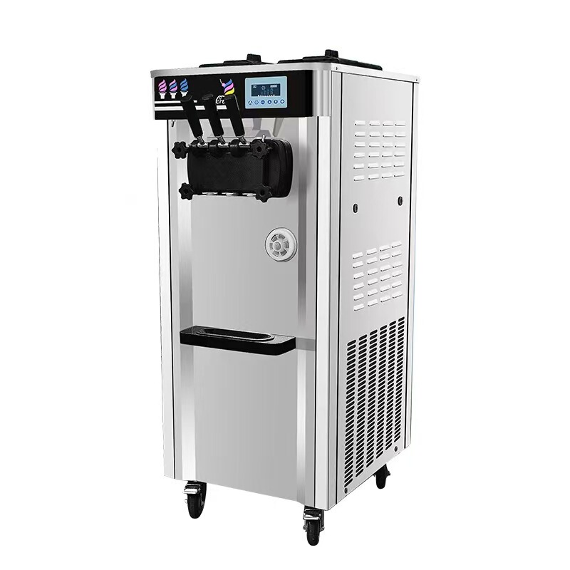 Commercial ice cream machine, tea shop, large capacity 28L, fully automatic, desktop, soft ice cream cones, ice cream bars.