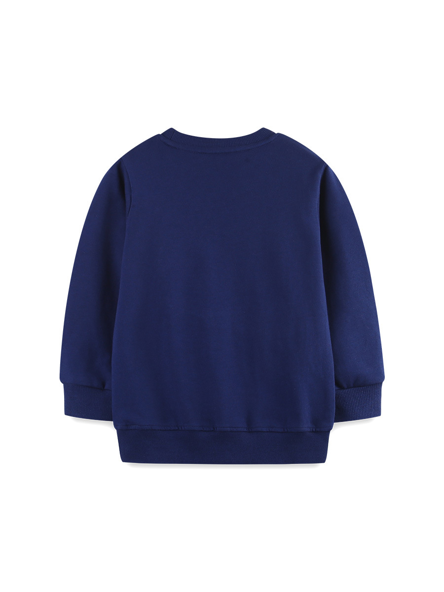 Modas para niños de otoño nueva camiseta infantil de manga larga camiseta impresa de cohetes de estilo europeo y americano camiseta deportiva de niños mezclada