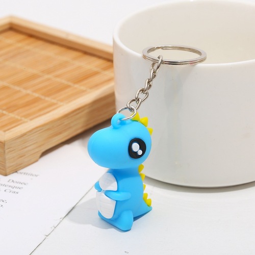 Cartoon cute little dinosaur keychain car couple keychain student bag pendant small gift wholesale