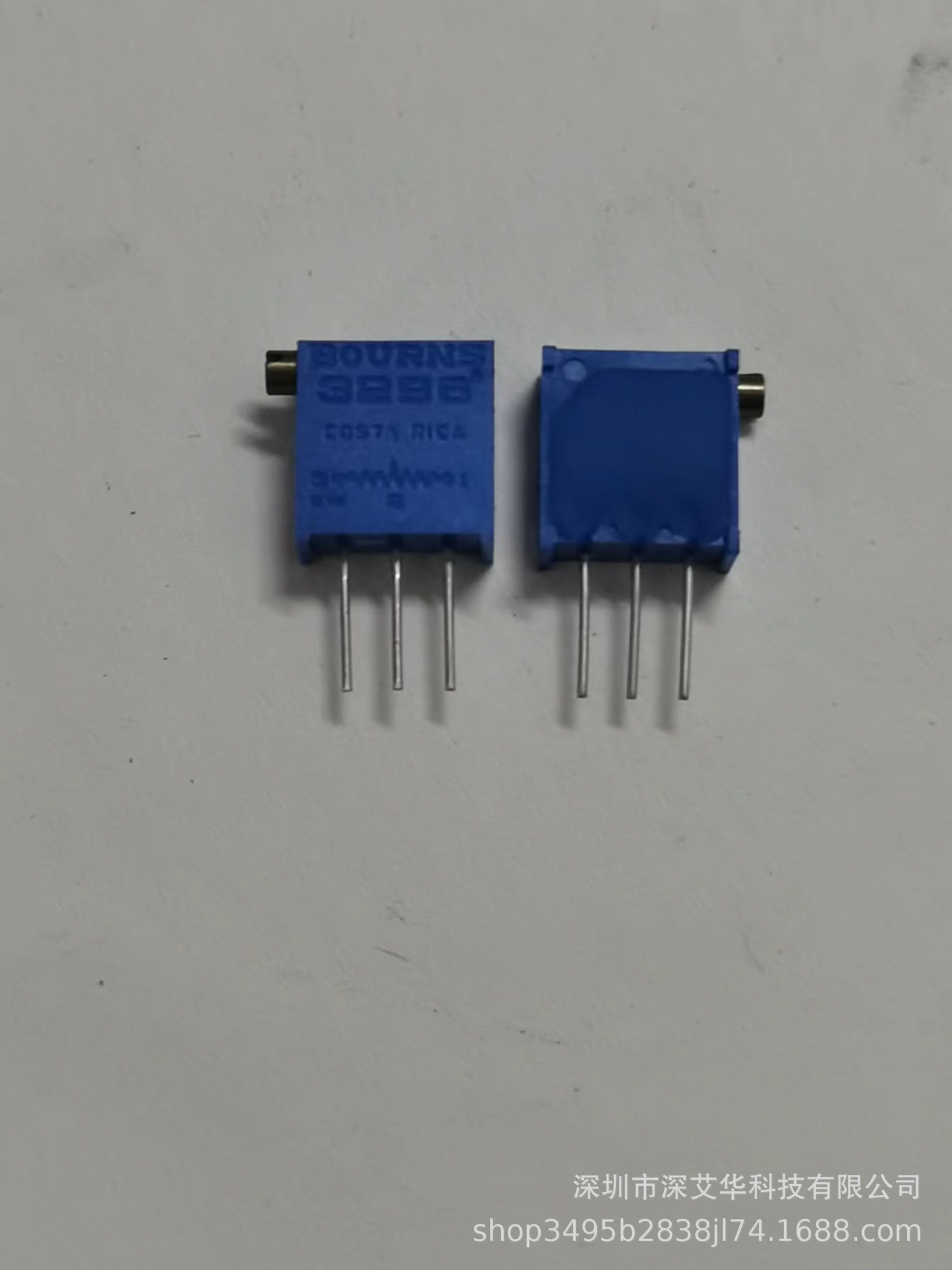 BOURNS电位器-200欧0.5W25圈10.03X10.03X4.83-3296X-1-201