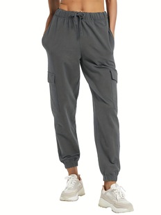 2025 Cross-Border New European and American Women's Loose Sports Pants Pocket Sports Fitness Equipment