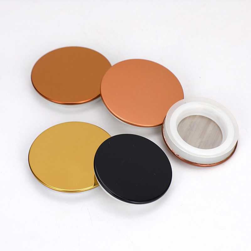 80 cubierta de lata de metal vela taza de cerámica sellado de cerámica embalaje de metal aromático tapa de aleación de colores