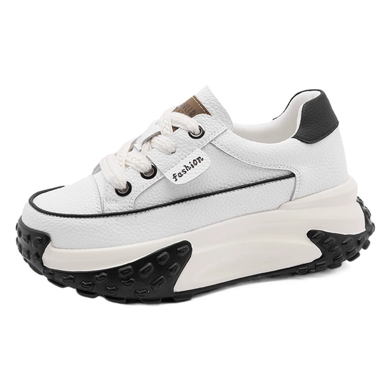 Новые модные простые кроссовки 2024 года, увеличивающие рост, повседневные дышащие студенческие кеды, женские стильные универсальные спортивные дышащие белые туфли